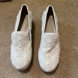 Stella McCartney White Flowered Shoes